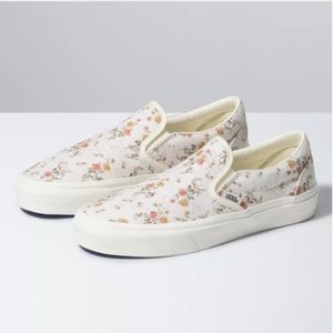 Vintage floral vans - worn one time for a wedding